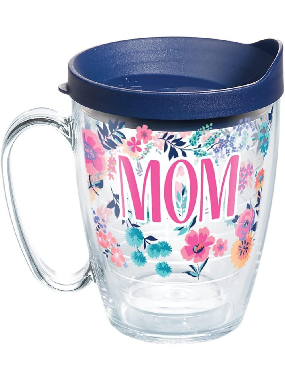 Insulated Double-Walled Floral Tumbler Cup | 16oz Hot & Cold Drink Mug for Mom